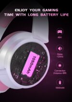 RYR Wireless Gaming Headset for Xbox Series X|S, Xbox One, PS5, PS4, Mac, Bluetooth 5.3, 3D Surround Sound, Rotatable Earmuffs, Gaming Headphones with Noise Canceling...