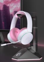 RYR Wireless Gaming Headset for Xbox Series X|S, Xbox One, PS5, PS4, Mac, Bluetooth 5.3, 3D Surround Sound, Rotatable Earmuffs, Gaming Headphones with Noise Canceling...