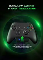 RYR Wireless Gaming Headset for Xbox Series X|S, Xbox One, PS5, PS4, Mac, Bluetooth 5.3, 3D Surround Sound, Rotatable Earmuffs, Gaming Headphones with Noise Canceling...