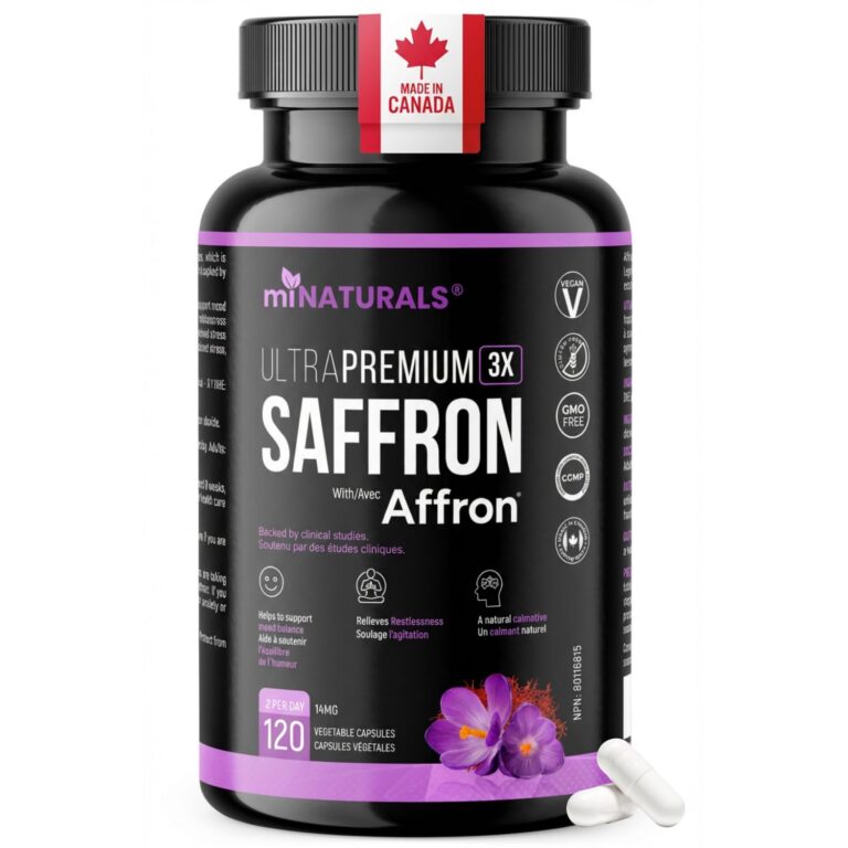 Saffron Supplements | 120 Capsules/Pills by miNATURALS | 100% Pure Saffron Extract | Supports Mood Balance for Men, Women and Adolescents | Backed by 9 Clinical Studies |...
