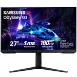 Samsung 27 inch Odyssey G3 Gaming Monitor FHD 180 Hz Refresh Rate (LS27DG302ENXZA) -[Canada Version]