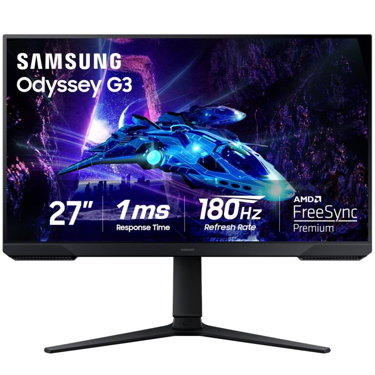Samsung 27 inch Odyssey G3 Gaming Monitor FHD 180 Hz Refresh Rate (LS27DG302ENXZA) -[Canada Version]