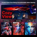 SANSUI 27 Inch Curved Gaming Monitor 180Hz 1ms with Speakers FHD 1080P Computer Monitor FreeSync|1500R|130% sRGB|HDR|Low Blue Light|HDMI DP Ports|VESA Mount|Metal Stand(ES-G27C1...