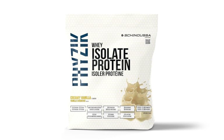 Schinoussa Super Foods New Zealand Whey Protein Isolate Phyzik| 28g Protein | 0g Of Sugar | 0g Of Carbs | 112 Calories (Creamy Vanilla, 910g (Pack of 1))