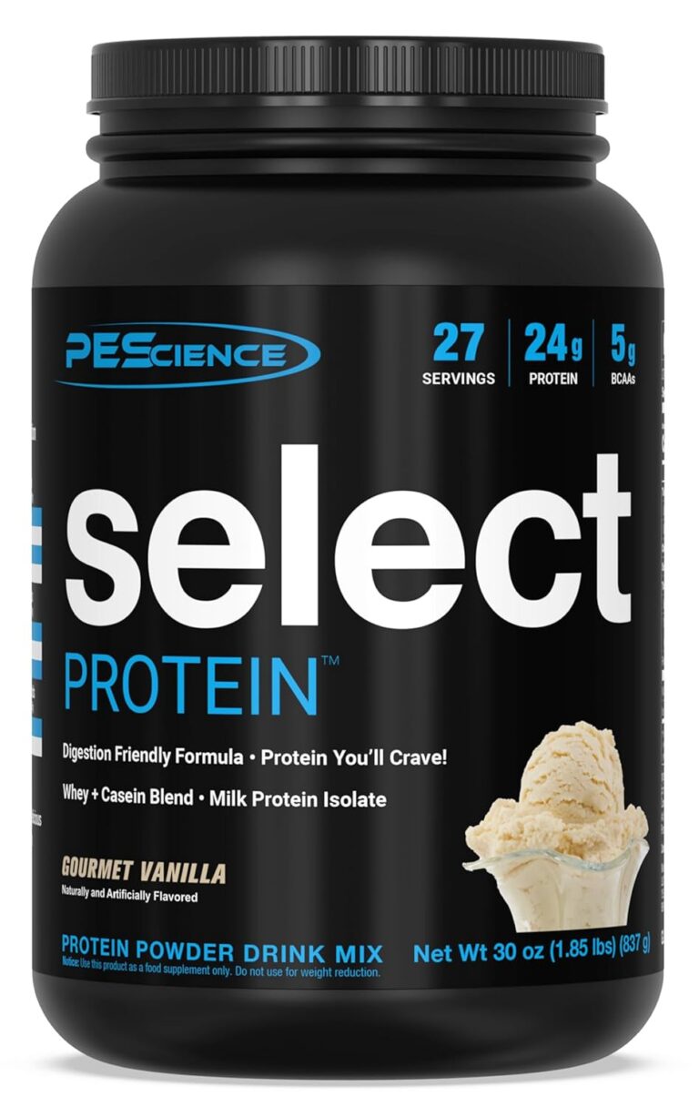 Select Protein Powder – Gourmet Vanilla, 27 Servings, Whey & Casein Blend for Muscle Growth & Recovery, Low Carb, Low Fat, Gluten-Free, Best Tasting Protein for Men & Women