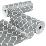 Shelf Liner for Kitchen Cabinets Non-Adhesive 12in X 10FT Cabinet Liners for Shelves Waterproof Thick Strong Grip Non Slip Drawer Liner Contact Paper for Cupboard Easy to...