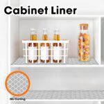 Shelf Liner for Kitchen Cabinets Non-Adhesive 12in X 10FT Cabinet Liners for Shelves Waterproof Thick Strong Grip Non Slip Drawer Liner Contact Paper for Cupboard Easy to...
