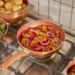 SHEUMNT Nonstick Cookware Set 11 Piece, Oven Broiler Safe 350F, Pots and Pans, Kitchen Cooking Set Fry Pans, Saucepans, Saute Pan, Kitchen, Home, Dishwasher Safe