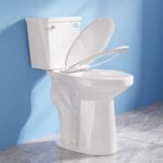 Simple Project 21 Inch High Toilet Elongated With Comfort Chair Seat, 1.28 Gpf Powerful Single Flush Extra Tall Toilet, 12 Inch Rough In Bathrooms Comfort Height Toilet For...