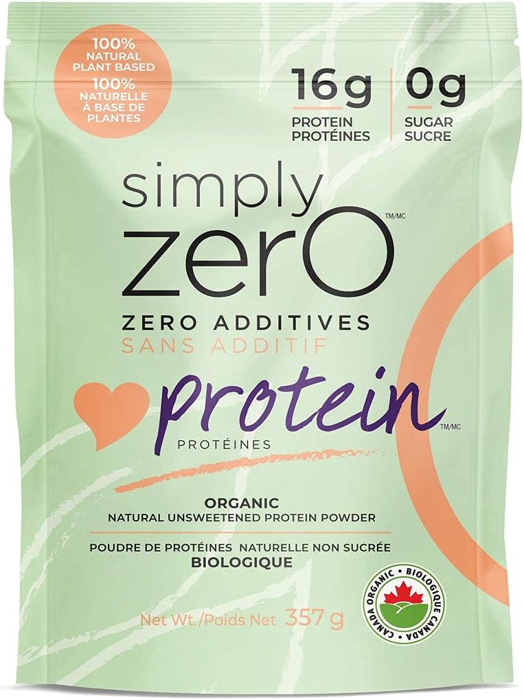 Simply Zero Organic Protein Powder - Premium Plant Based Unsweetened Pea Protein Powder, Zero Preservatives, Zero Additives, Zero Sugar, Zero Emulsifier, Zero Gum Base, No...