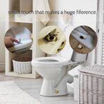 Singring Toilet Bolt Caps, 2 Pack Birds Toilet Bolt Covers with 4 Pcs Universal Toilet Bolt Caps, Cute Bathroom Decor, Toilet Floor Screw Cover Caps Easy Installation (Gold)