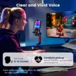 SINWE Gaming Microphone with Noise Cancelation & Gain Control- USB PC Mic for Streaming, Gaming, Podcasts, PC, PS4 -Includes Pop Filter, Shock Mount, Quick Mute & RGB Lighting