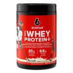 Six Star Whey Protein Powder Plus - Ultimate Muscle Building Formula with Whey Protein Isolate & Peptides - 30g of Protein & 6.6g of BCAA - Vanilla Cream Flavor, 20 Servings...
