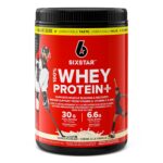 Six Star Whey Protein Powder Plus - Ultimate Muscle Building Formula with Whey Protein Isolate & Peptides - 30g of Protein & 6.6g of BCAA - Vanilla Cream Flavor, 39 Servings...