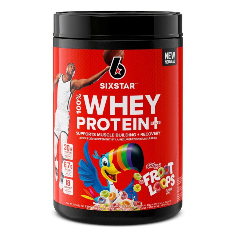 Six Star Whey Protein Powder Plus - Ultimate Muscle Building & Recovery Formula with Whey Protein & BCAAs - 30g Protein & Immune Support Matrix - Kellogg’s Froot Loops Flavor,...