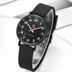 SK Ultra Thin Fashion Sport Sweatproof Women Watch Ladies Watch with Easy Read Dial and Colorful Silicone Band