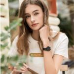 SK Ultra Thin Fashion Sport Sweatproof Women Watch Ladies Watch with Easy Read Dial and Colorful Silicone Band