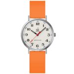 SK Ultra Thin Fashion Sport Sweatproof Women Watch Ladies Watch with Easy Read Dial and Colorful Silicone Band