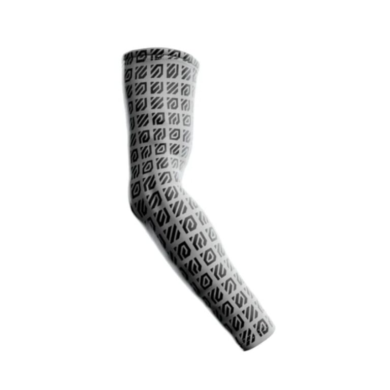 Skypad Wallhack Gaming Repeat Arm Sleeve | Gaming Setup Accessories Protective Sleeves for Arms | Compression Gamer Sleeves to Cover Arms | White| Small - Medium