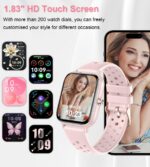 Smart Watch, Colesma Smart Watch for Women 1.83" Fitness Tracker, Bluetooth Call, DIY Dial, Heart Rate SpO2 Steps Sleep Monitor, 120+ Sports Modes, IP68 Waterproof Smartwatch...