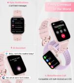 Smart Watch, Colesma Smart Watch for Women 1.83" Fitness Tracker, Bluetooth Call, DIY Dial, Heart Rate SpO2 Steps Sleep Monitor, 120+ Sports Modes, IP68 Waterproof Smartwatch...