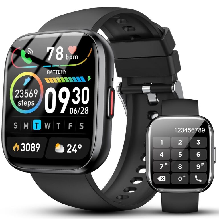 Smart Watch for Men Women, 1.85" HD Screen Smartwatch with Bluetooth Calling, 110+ Sports Modes Fitness Watch with Heart Rate/Sleep Monitor, IP68 Waterproof Fitness Tracker...