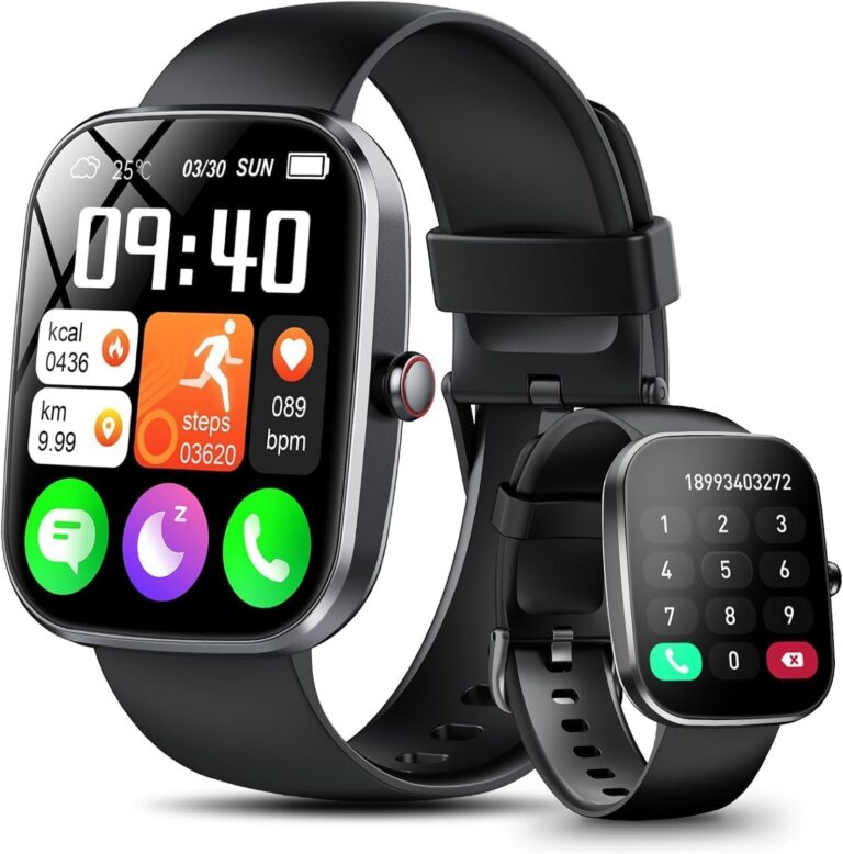 Smart Watch for Men Women, 1.91" HD Touch Screen Smartwatch with Answer/Make Call, 120+ Sports Modes Fitness Watch with Sleep Monitor Step Counter, IP68 Waterproof Watch for...
