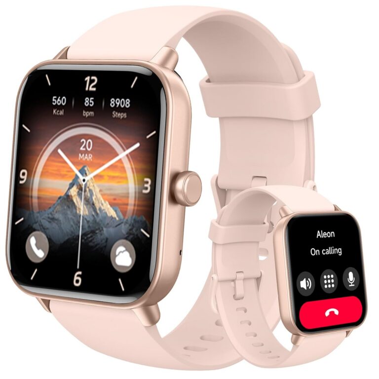 Smart Watch for Men Women (Answer/Make Call), Alexa Smartwatch Compatible with Android iOS, Fitness Tracker with Heart Rate SpO2 Sleep Monitor, 1.8'' HD DIY Dial Waterproof...