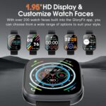 Smart Watch for Men Women(Answer/Make Calls), 1.95" HD Touch Screen Fitness Watch with Sleep Heart Rate Monitor, 110+ Sports Modes, IP68 Waterproof Activity Trackers Compatible...