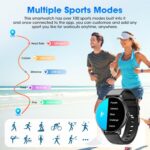 Smart Watch for Men Women (Answer/Make Calls), Smartwatch for Android iPhone, 1.39" Fitness Trackers with Heart Rate Blood Oxygen Sleep Monitor Pedometer (Black)