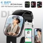 Smart Watch for Men Women Bluetooth Call, 1.85" HD Touch Screen Fitness Watch with Sleep Heart Rate Monitor, 112+ Sports Modes, IP68 Waterproof Activity Trackers for Android...