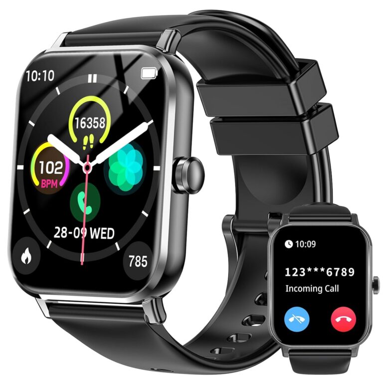 Smart Watch for Men Women, Bluetooth Calling, 1.83" HD Touch Screen, Heart Rate & Sleep Monitor, Fitness Tracker with DIY Dial, 120 Sports Modes, IP68 Waterproof, Smartwatch for...