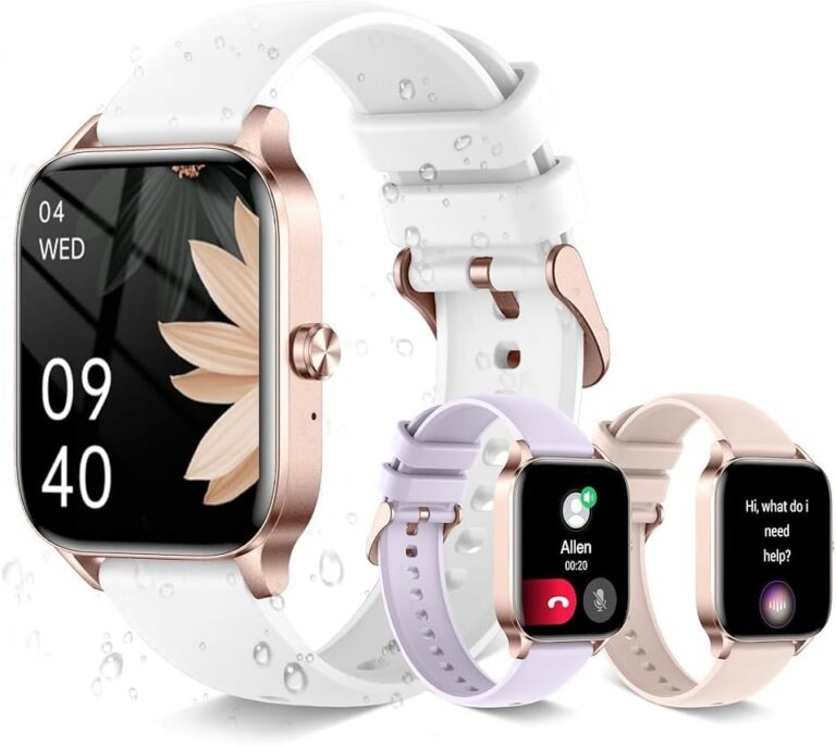 Smart Watch for Women(Answer/Make Calls),1.83" HD Screen,24hrs Heart Rate/Spo2/Sleep/Monitor Pedometer,Fitness Tracker with 120+ Sports Modes,IP68 Waterproof,Compatible with...