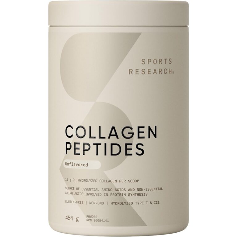Sports Research Collagen Peptides - Hydrolyzed Type 1 & 3 Collagen Powder Protein Supplement for Essential Amino Acids - Easy Mixing Vital Nutrients & Proteins, Collagen for...