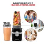 Starfrit Personal Blender - Two 828ml Cups - Two Blades - High, Low & Pulse Modes - 300W - Black