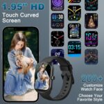 STECEi Smart Watch for Men Women (Blutooth Calls) 1.95" HD Curved Screen Fitness Watch with Heart Rate/Sleep Monitor, 110+ Sport Modes Smartwatch, Activity Trackers IP68...