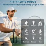 STECEi Smart Watch for Men Women (Blutooth Calls) 1.95" HD Curved Screen Fitness Watch with Heart Rate/Sleep Monitor, 110+ Sport Modes Smartwatch, Activity Trackers IP68...