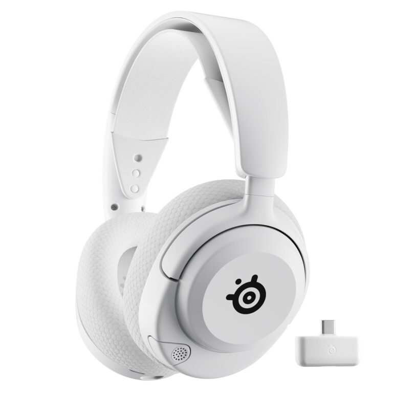 SteelSeries Arctis Nova 5 Wireless Multi-System Gaming Headset — White — Neodymium Magnetic Drivers — 100+ Audio Presets — 60 HR Battery — 2.4GHz or BT — Gen2.X Mic — PC, PS5,...