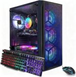 STGAubron Gaming PC Computer Desktop, Intel Core i7 up to 3.9GHz, Radeon RX 580 8G GDDR5, 16G RAM, 512G SSD, WiFi 6, BT 5.0, RGB Fan x4, Windows 11 Home