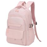 SUIKIHUM Aesthetic Daypack Backpack, Water-Resistant, Featuring Touch-Fastener and Anti-Theft Pockets