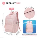 SUIKIHUM Aesthetic Daypack Backpack, Water-Resistant, Featuring Touch-Fastener and Anti-Theft Pockets