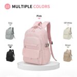 SUIKIHUM Aesthetic Daypack Backpack, Water-Resistant, Featuring Touch-Fastener and Anti-Theft Pockets