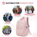 SUIKIHUM Aesthetic Daypack Backpack, Water-Resistant, Featuring Touch-Fastener and Anti-Theft Pockets