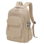SUIKIHUM Aesthetic Daypack Backpack, Water-Resistant, Featuring Touch-Fastener and Anti-Theft Pockets