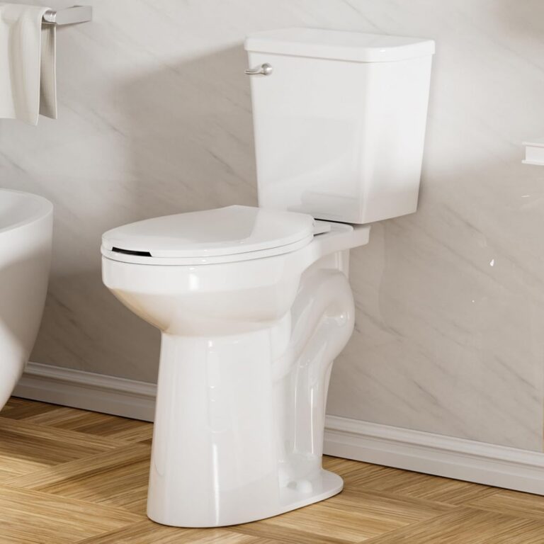 SUPERFLO Extra Tall Toilet 21 Inch High Toilets with Single Flush & 12 Inch Rough in Toilet, Bathroom Tall Toilets with Toilet Bowl & Water Tank for Seniors, Disabled & Tall Person