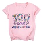 SUPEYA 100 Days of School Shirt Kids: Toddler Kindergarten Shirts Girls Happy 100th Day of School Celebration Gifts Tops