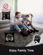 Svnntaa Gamer Gifts Pillow Cover Case 18x18 inch with Dual Pockets Gamer Gifts for Teenage Men Boys, Gaming Room Decoration, Gamers Pillow Cover and Gaming Socks Gift Set