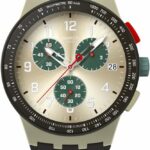 Swatch Casual Watch Unisex Beige Quartz Plastic Obsidian Ink