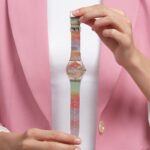 Swatch Unisex Casual Bioceramic Watch Pink Art Journey Turner's Scarlet Sunset