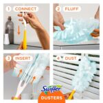 Swiffer Dusters Refill for Cleaning, Feather & Microfiber Duster Alternative, Unscented, 16 Count
